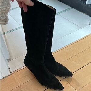 Salvatore Ferragamo Black Heeled Boots